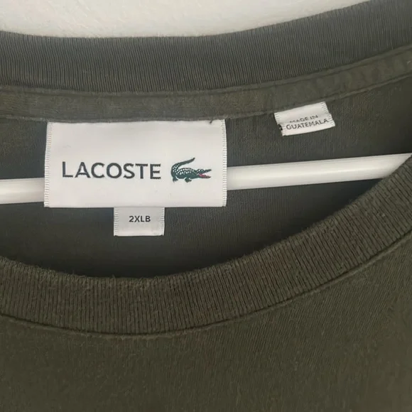 Embroidered Lacoste Logo Tee Shirt - Picture 2 of 5